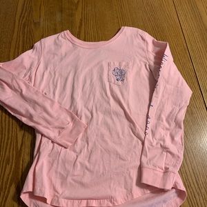 Wisconsin Long Sleeve T-shirt Pink Large